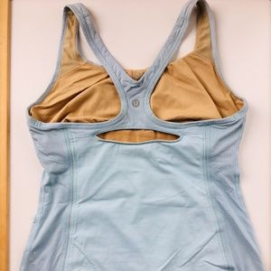 Lululemon Light Blue Racerback Tank Top size 8